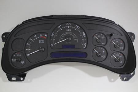Remanufactured Instrument Cluster For 2003-2004 Chevy Silverado / GMC Sierra 1500-2500 – White Pointer Needles – GM OEM